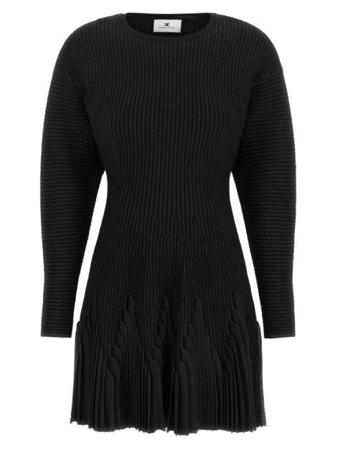 ELISABETTA FRANCHI Knitted Pleated Dress