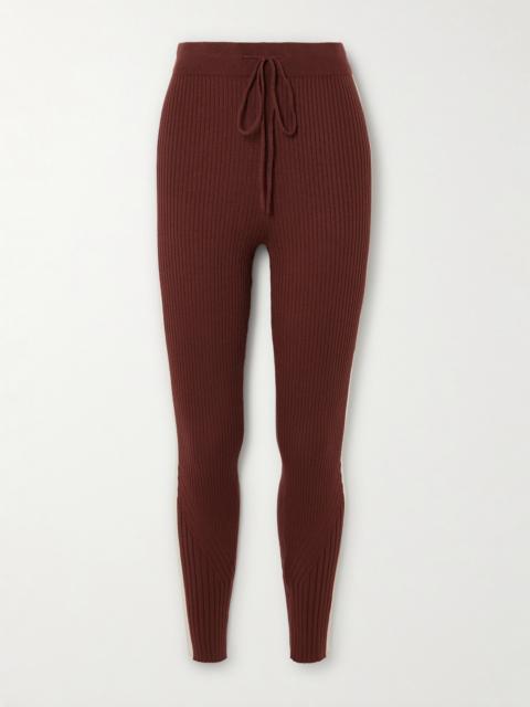 VARLEY Aiden Ribbed-knit Leggings