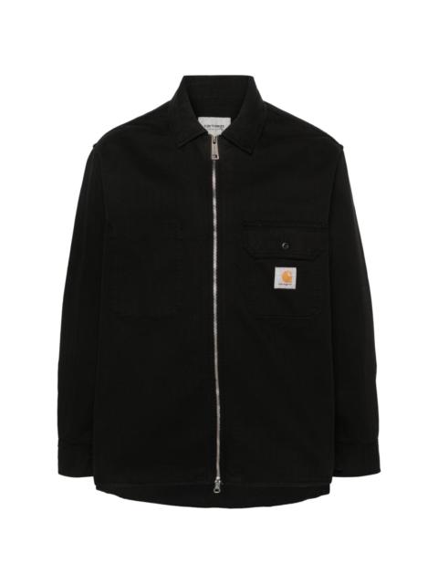 Rainer herringbone shirt jacket