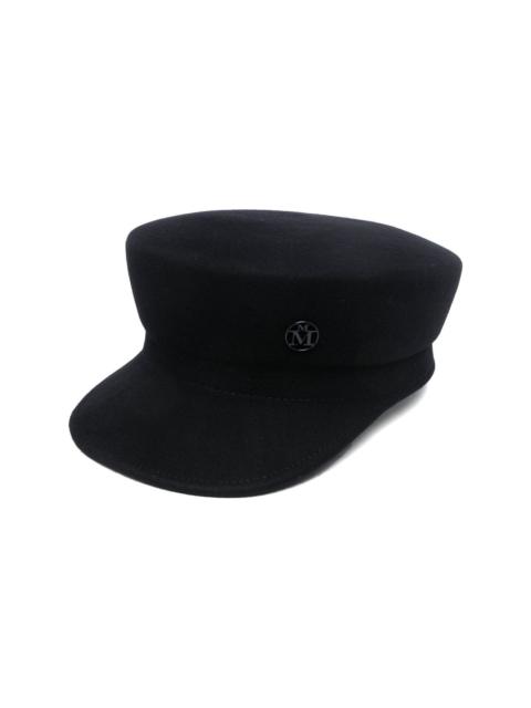 MAISON MICHEL logo-plaque felt cap