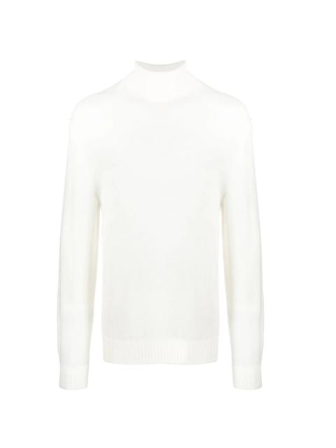 roll neck knitted sweater