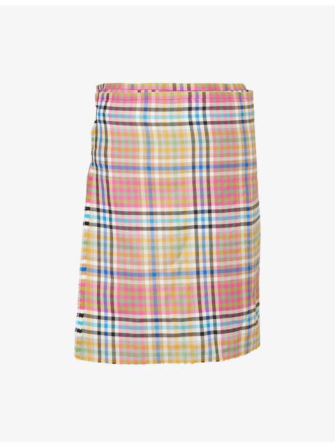 Vivienne Westwood Tartan Wrap-Round Wool Kilt