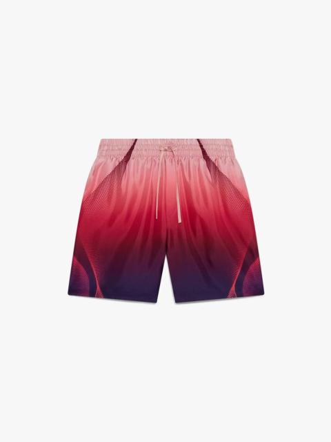 CASABLANCA Aubergine Gradient Silk Shorts | Casablanca Paris