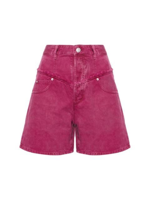 Oreta frayed-brim denim shorts