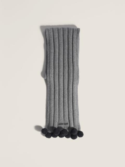 Miu Miu Wool and cashmere scarf