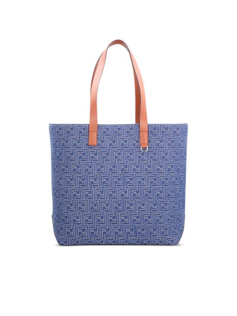 FENDI medium FF jacquard denim-effect tote bag