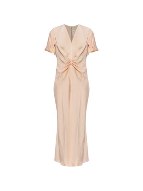 Victoria Beckham draped V-neck midi dress