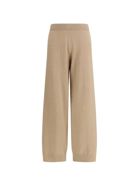 FABIANA FILIPPI ribbed jewel-detail trousers