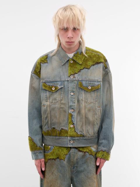 doublet Moss Embroidery Denim Jacket