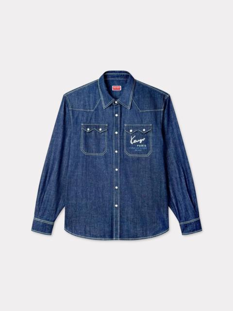 KENZO 'KENZO Creations' embroidered western shirt in japanese denim