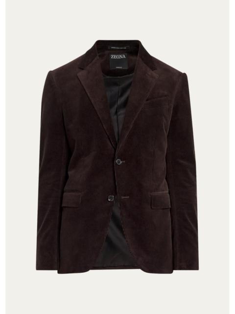 ZEGNA Men's Cashco Single-Breasted Sport Coat