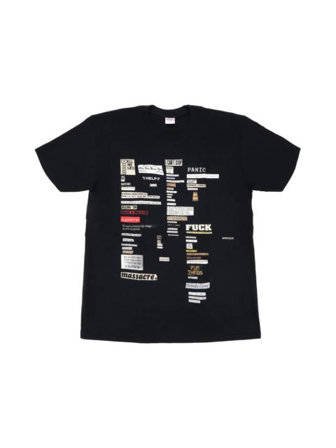 Supreme Supreme Cutouts Tee Black