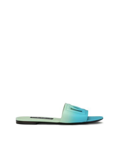 Dolce & Gabbana logo-appliquÃ© ombrÃ© slippers