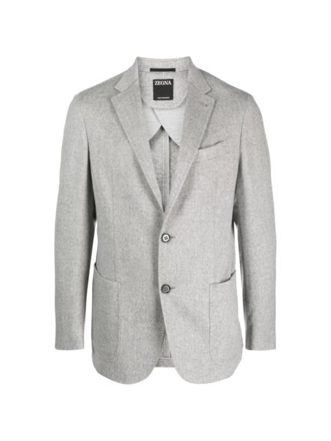 Oasi cashmere single-breast blazer