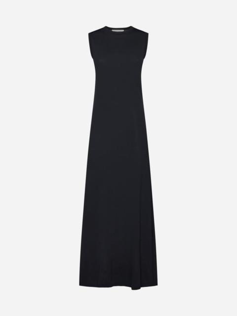 Viscose-blend long dress