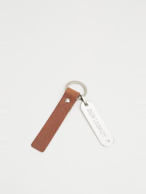 Our Legacy Ring Keyring Grizzly Cognac Leather