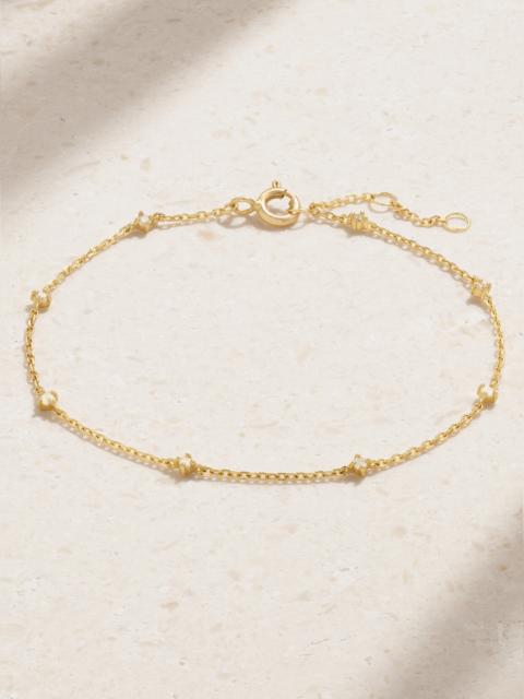 STONE AND STRAND 10-karat Gold Diamond Bracelet