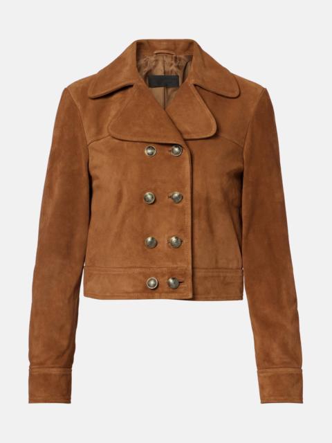NILI LOTAN Cassidy cropped suede jacket