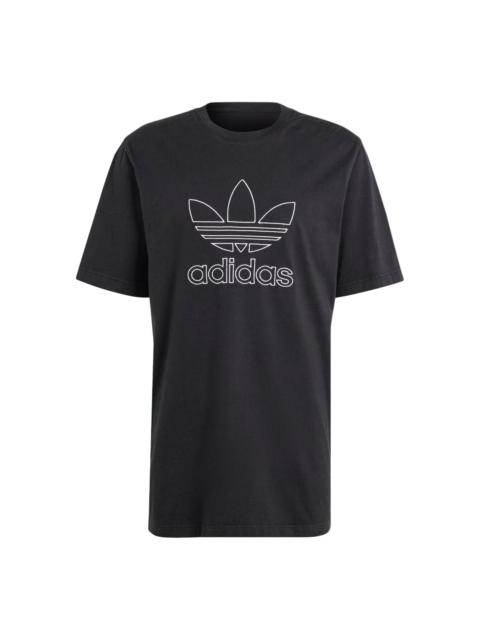 adidas Adicolor Outline Trefoil T-shirt 'Black' IU2347