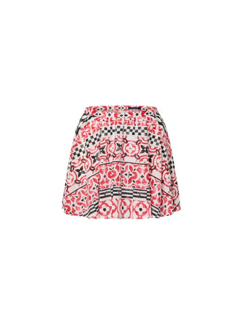 Louis Vuitton Monogram Tile Mini Skirt