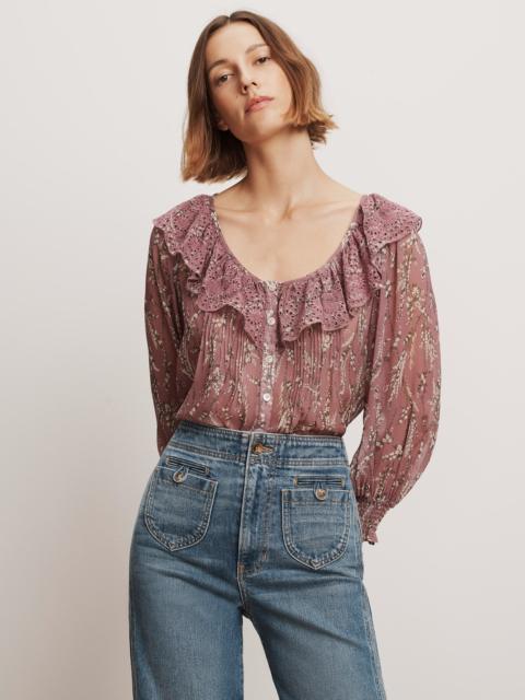 VERONICA BEARD HEWITTS FLORAL BLOUSE