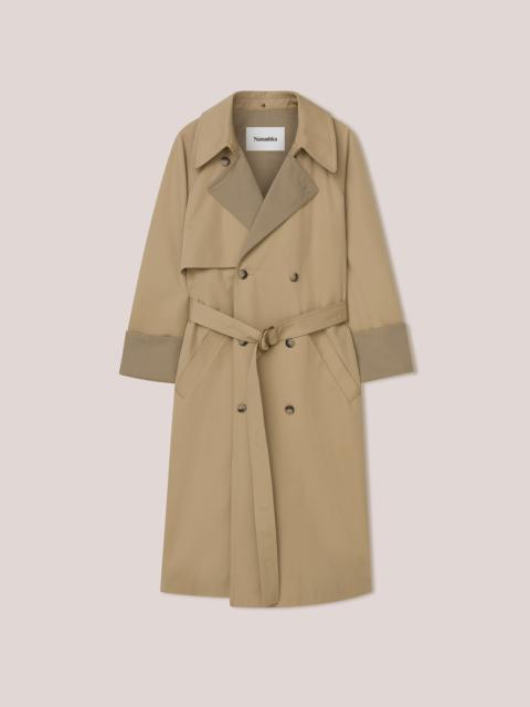 Nanushka MANTAS - Bonded twill trench coat - Beige