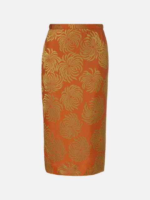 Dries Van Noten Printed midi skirt