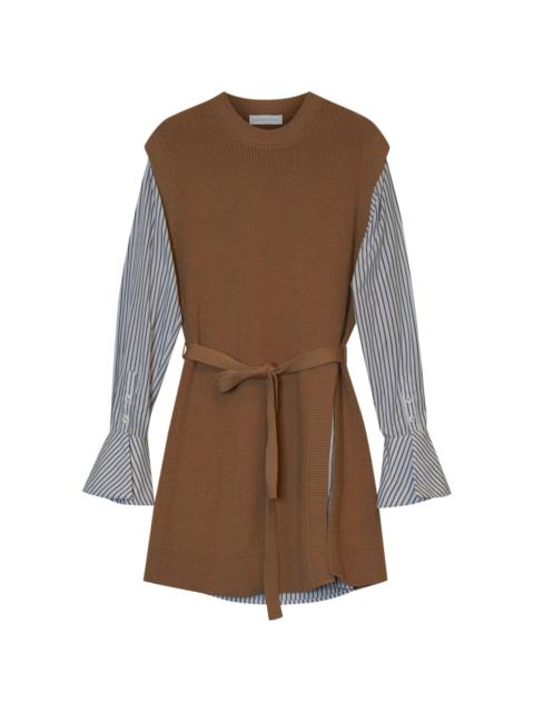 SIMKHAI Shai layered belted minidress