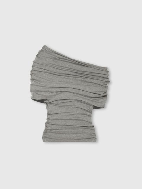 Stella McCartney One Shoulder Twisted Wrap Top