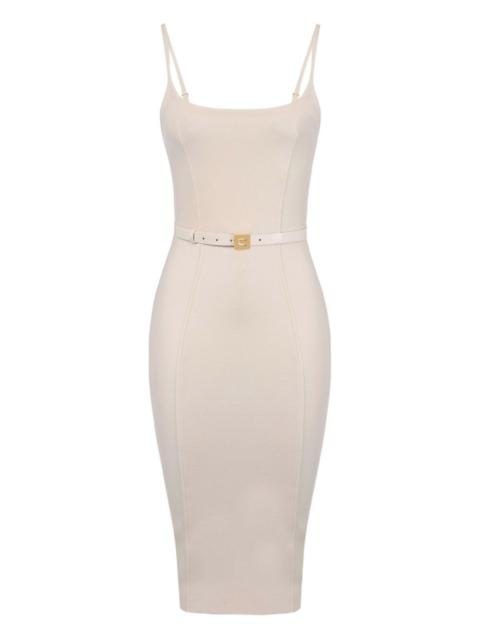 ELISABETTA FRANCHI belted sleeveless dress