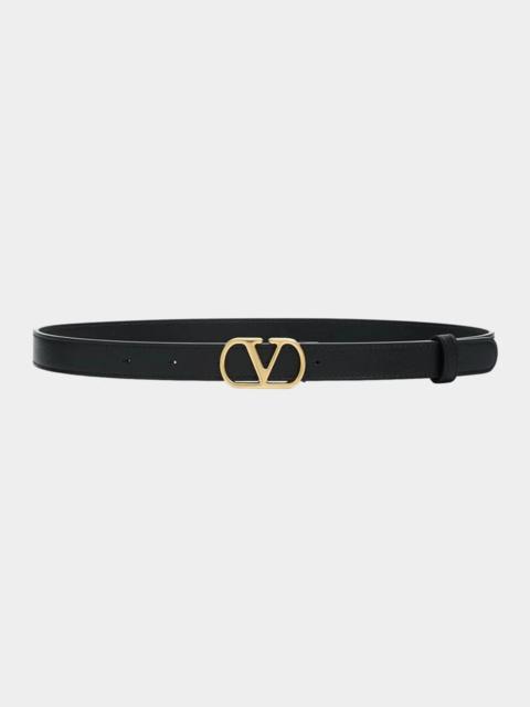 Valentino VLogo Signature Leather Belt, 20MM
