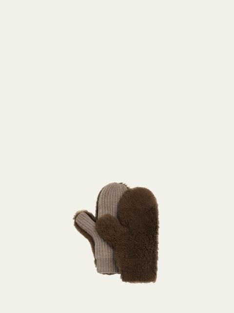 Yves Salomon Merinillo Wool Mittens