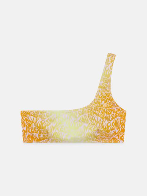 Stella McCartney Smile Print One-Shoulder Bra