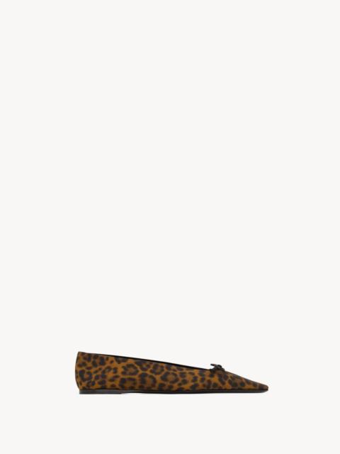 SAINT LAURENT POPPY BALLERINAS IN SMOOTH LEATHER | REVERSIBLE