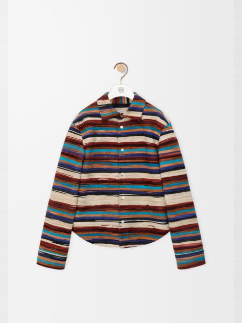 Loewe Overshirt in nubuck lambskin