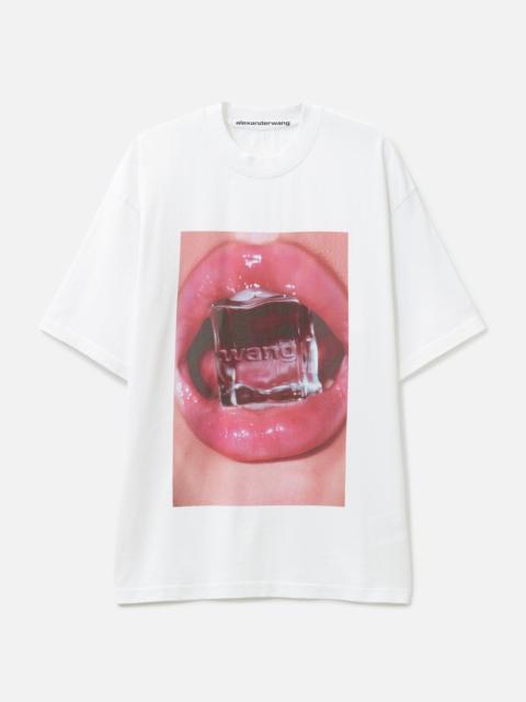 Alexander Wang ICE CUBE GRAPHIC SHORT SLEEVES T-SHIRT
