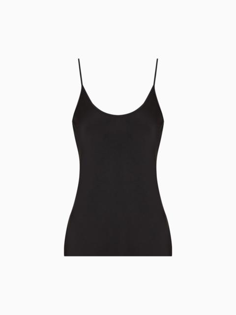 GIORGIO ARMANI DOUBLE-SIDED SILK-SATIN TOP