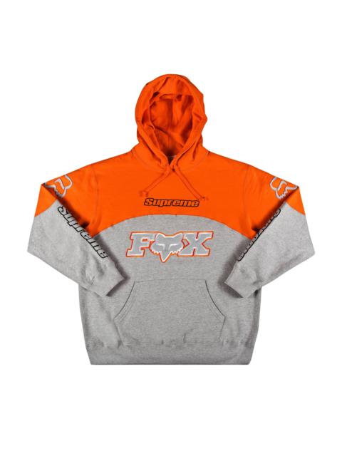 Supreme x Fox Racing Hooded Sweatshirt 'Grey'