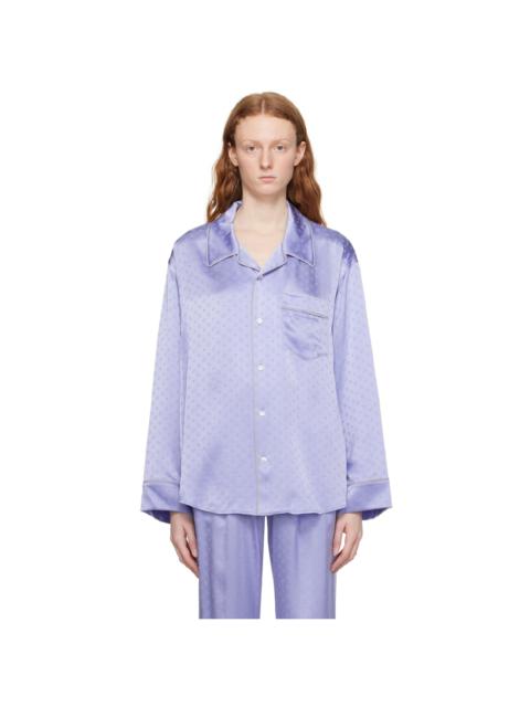 alexanderwang.t Blue Embroidered Pyjama Shirt