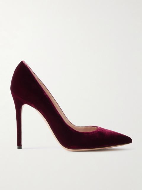 Gianvito Rossi Gianvito 105 velvet pumps Burgundy