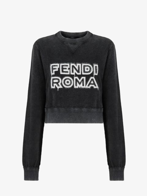 FENDI Long-sleeved cropped sweatshirt. Part of the Fendi by Marc Jacobs limited edition, this style is mad