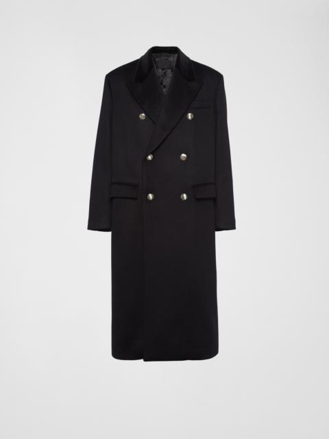 Double-breasted cashmere coat