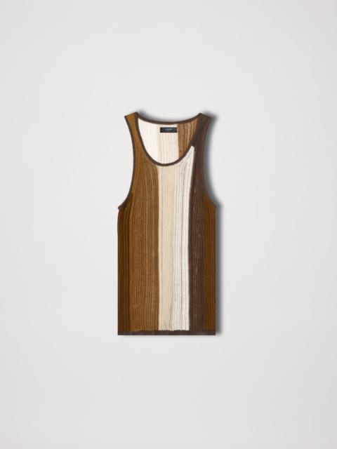 AMIRI LINEN STRIPE TANK