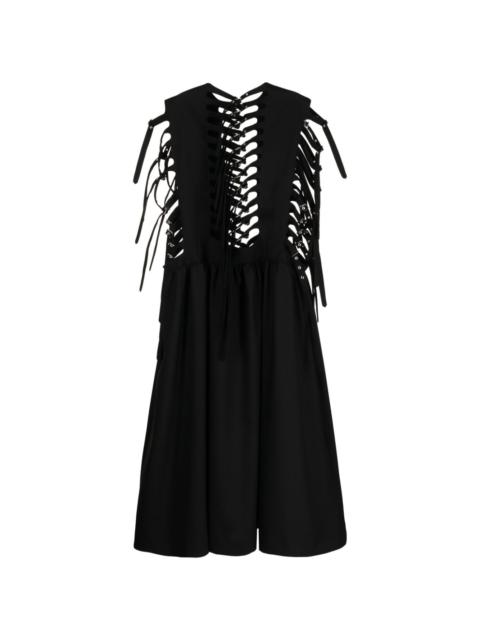 Noir Kei Ninomiya multi-buckle sleeveless dress