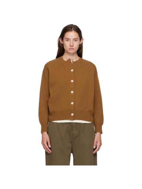 &DAUGHTER Brown Ada Crewneck Cardigan