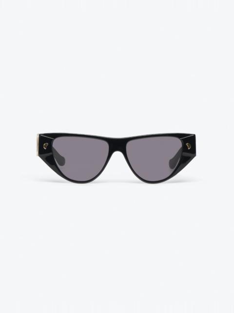 Nanushka EMME - Bio-plastic cat-eye sunglasses - Black