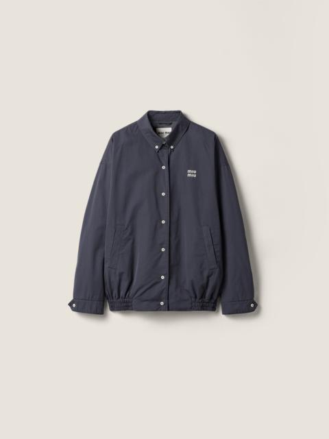 Miu Miu Old poplin blouson jacket