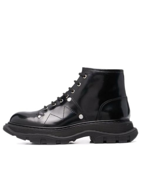Alexander McQueen Alexander McQueen Ankle Leather Boot 'Black' 595469WHZ811081