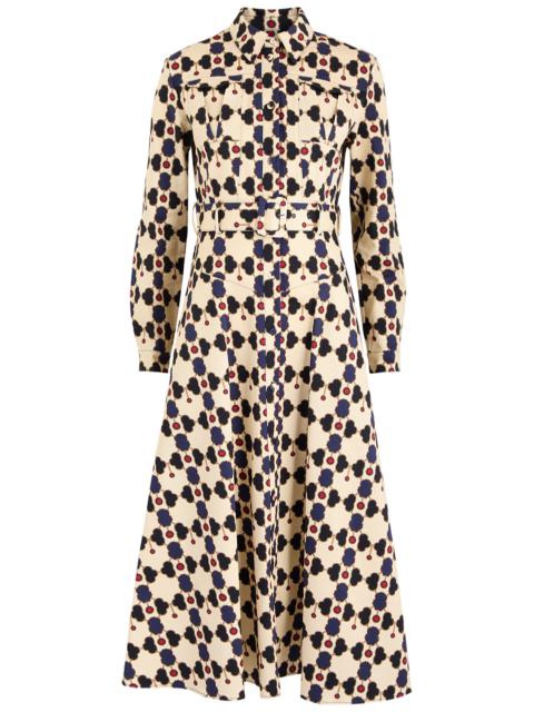 BORGO DE NOR Borgo DE Nor Briele Printed Stretch-cotton Midi Dress