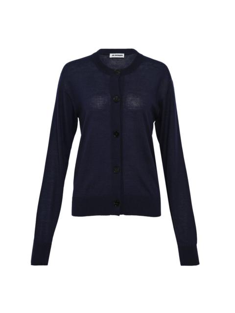 Jil Sander Crew Neck Long Sleeve Cardigan